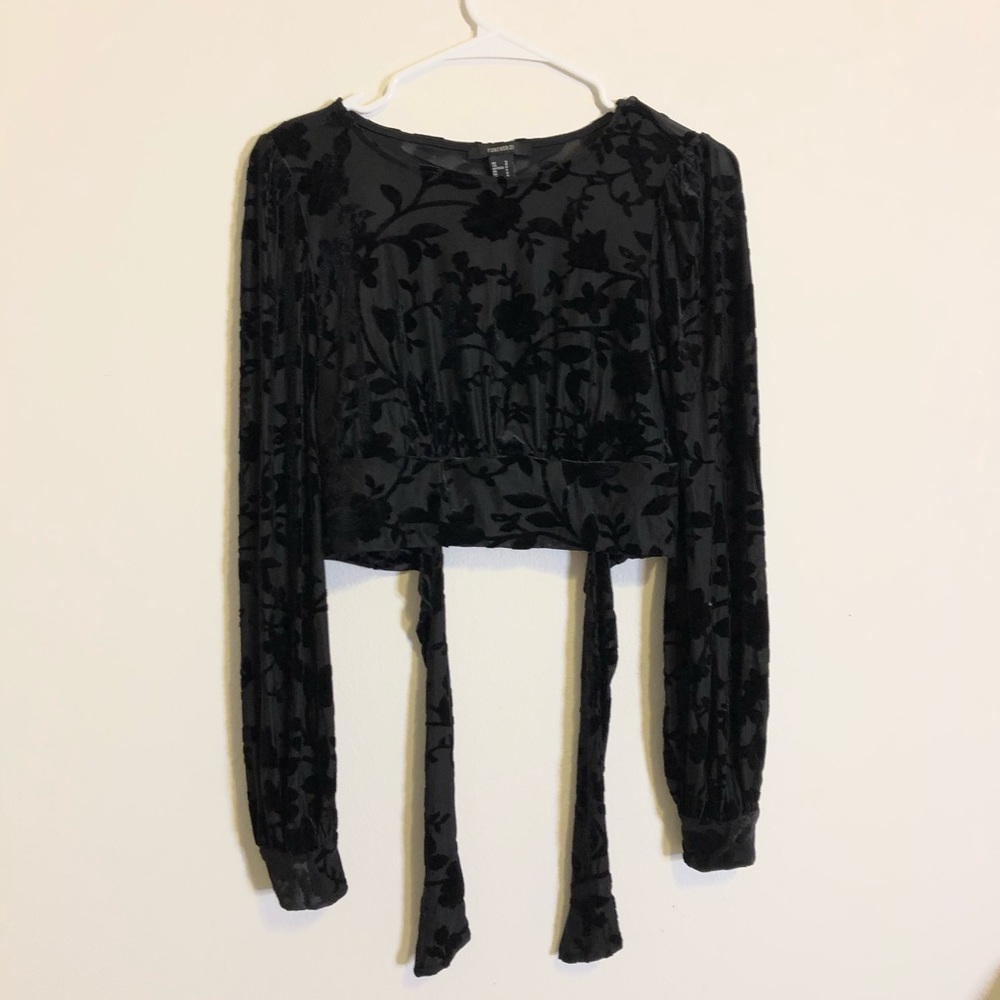 Black Wrap Top